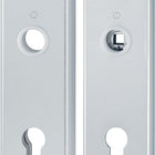 HOPPE long plate pair E3331/3310 F1 / silver-coloured F1 ( 3000209803 )