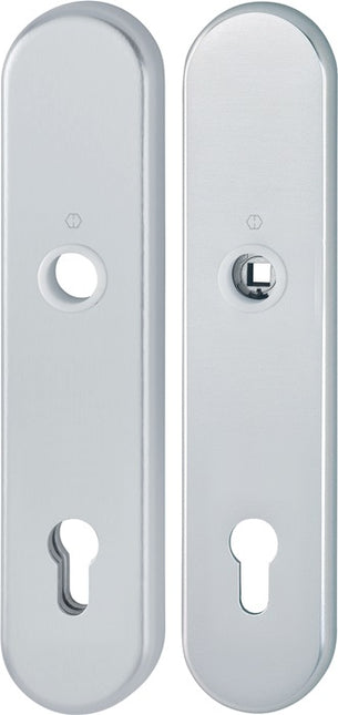 HOPPE Langschildpaar E3331/3310 F1 / silberfarbig F1 ( 3000209802 )