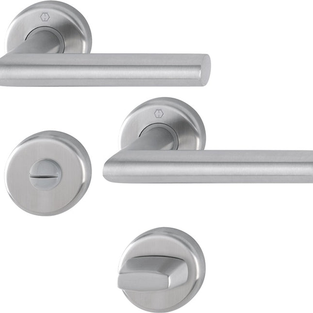 HOPPE Rosettengarnitur Utrecht E1444Z/17KV/17KVS Edelstahl F69 ( 3000220005 )