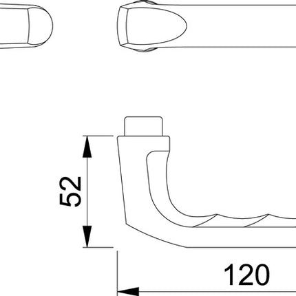 HOPPE coppia di maniglie London 113 Alluminio F4 ( 3000252066 )