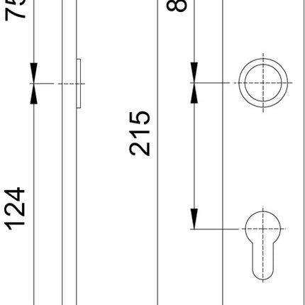 Para płyt długich HOPPE 202SP F4 / kolor brązowy F4 ( 3000252128 )