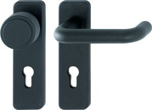 HOPPE Feuerschutzgarnitur Paris FS-K58 / 202K / 138 Kunststoff F9005M D/K ( 3000251117 )