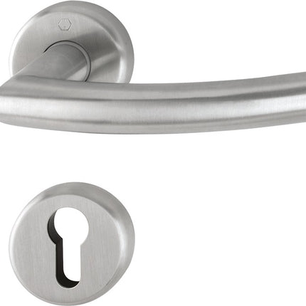 HOPPE Juego de escudos Narvik E1430ZP/17KV/17KVS Acero inoxidable F69 ( 3000252276 )