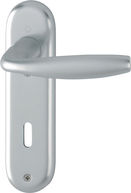 HOPPE Garniture à plaque courte New York 1810/273KP aluminium F1 ( 3000203554 )