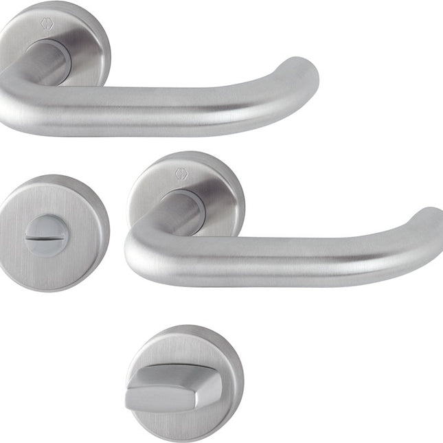 HOPPE Set di rosette Paris E138Z/42KV/42KVS Acciaio inox F69 ( 3000203010 )