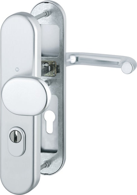 HOPPE Mobiliario de seguridad Paris 86G/3332ZA/3310/138L Aluminio F1 ( 3000209108 )