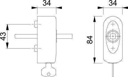 HOPPE Rosette EUS950S 100NM Stainless steel matt ( 8000348702 )