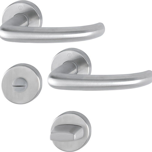 HOPPE Rosettengarnitur San Francisco E1301Z/42KV/42KVS Edelstahl F69 ( 3000202019 )