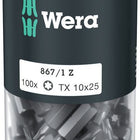 WERA confezione grande di punte 867/1 Z 1/4 ″ T 10 Lunghezza 25 mm ( 4000822272 )