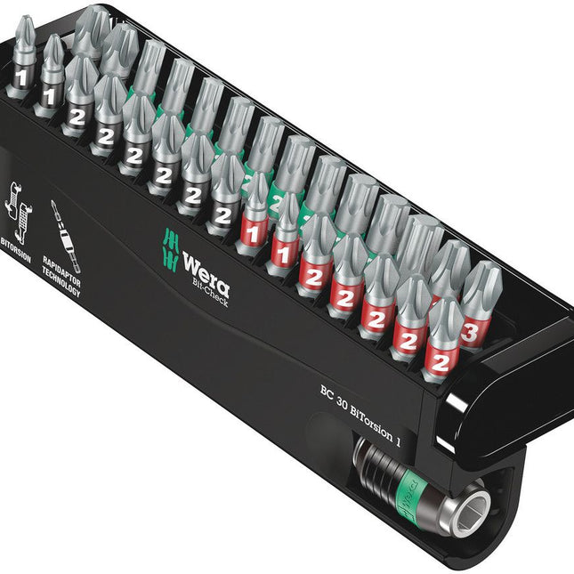 WERA Bit-Check 30 BiTorsion 1 30-piece bit set ( 4000829000 )