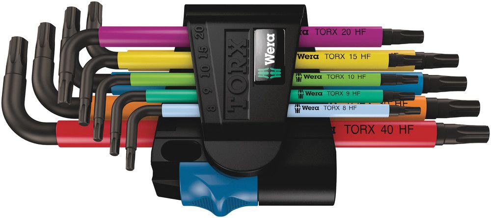 WERA Hex key L-wrench set 967 SL 9-piece T8 - T40 ( 4000825554 )