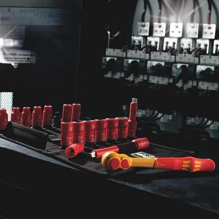 Set di chiavi a bussola WERA 8100 SB VDE 1 Cyclops 17 pezzi 3/8 ″ ( 4000828008 )