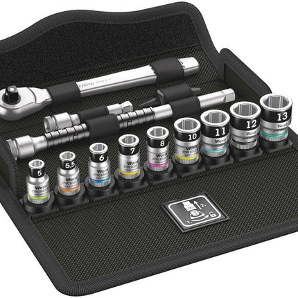 WERA Steckschlüsselsatz 8100 SA 12 HF Zyklop 13-teilig 1/4 ″ ( 4000821783 )