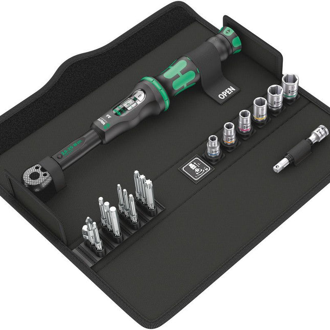 WERA torque wrench set Click-Torque A 6 Set 1 20-piece 2.5 - 25 Nm 1/4 ″ ( 4000821935 )