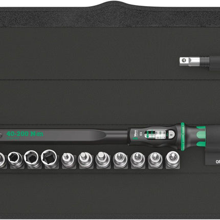 Zestaw kluczy dynamometrycznych WERA Click-Torque C 3 Set 1 13-częściowy 40 - 200 Nm 1/2 ″ ( 8000544741 )