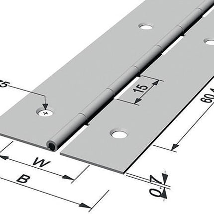 Cerniera ad asta PG Larghezza cerniera aperta 32 mm Spessore materiale 0,7 mm ( 3000272008 )