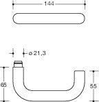 HEWI Halbgarnitur 111XAH22.130 Edelstahl XA ( 8000263039 )
