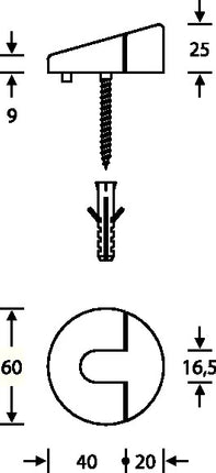 FSB Bodentürpuffer 38 3816 Ø 60 mm ( 3316002001 )