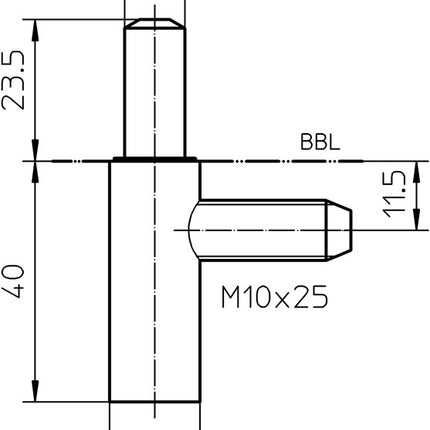 SIMONSWERK Rahmenteil V 8100 WF U Stahl verzinkt ( 3325055021 )