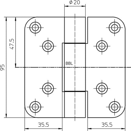 SIMONSWERK Objektband VARIANT VN 2929/100 Stahl matt vernickelt / F2 100 kg ( 3000255494 )
