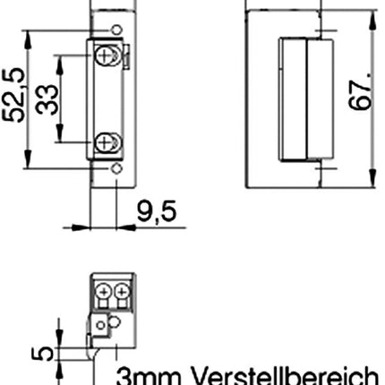DENI Elektrotüröffner 20141 6-12 V AC/DC ( 3000215036 )