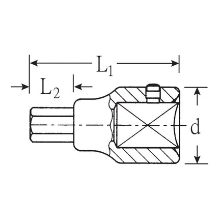 Toma hexagonal STAHLWILLE 59 3/4 ″ ( 4000826469 )