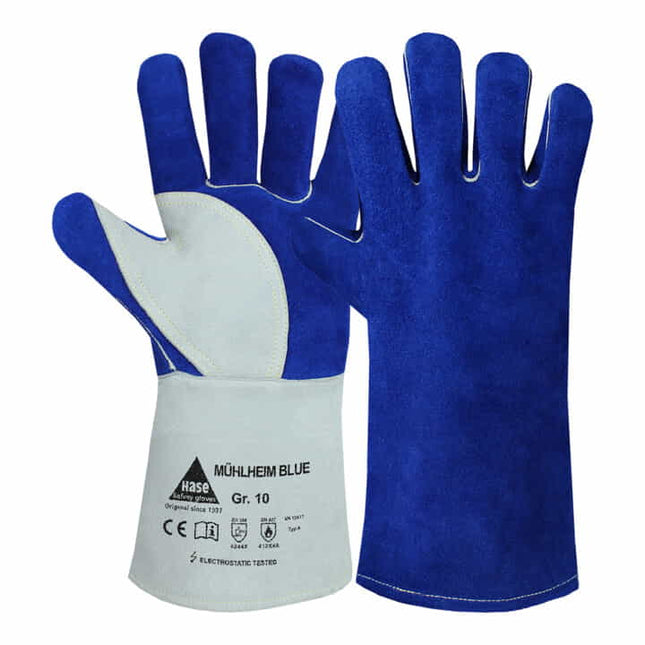 Guantes de soldadura HASE Mühlheim Azul talla 8 azul/gris ( 8000606296 )