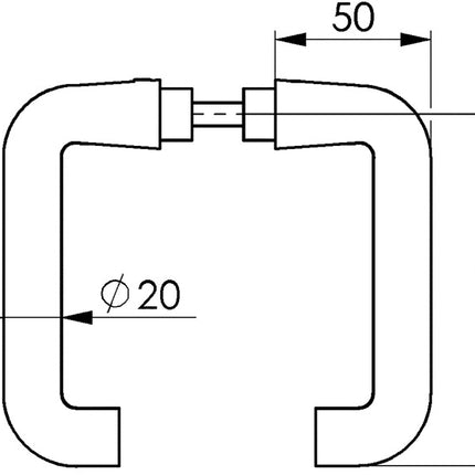 Coppia maniglie AMF 475 metallo chiaro 105 ( 3311021071 )