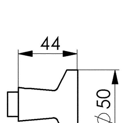AMF pièce de boutonnière de porte 477L métal léger F1 / couleur argent ( 3311121008 )