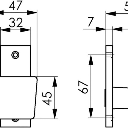 AMF Türknopf 495 Leichtmetall F1 / silberfarbig ( 3311021074 )