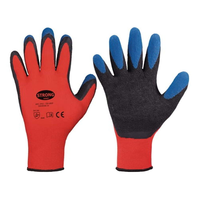 STRONGHAND gloves Tip Grip size 10 red/black/blue ( 8000140727 )