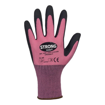 STRONGHAND Gant LADY FLEXTER taille 6 rose/noir ( 8000737565 )