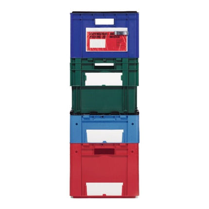 LA-KA-PE Swivel stacking container PP blue ( 9000446121 )