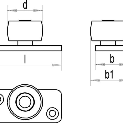 Rolka prowadząca HELM 459 PL ze stali ocynkowanej, żółta ( 3000255960 )
