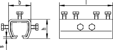 Tuleja łącząca HELM -03 1403 profil 400 ( 3000255813 )