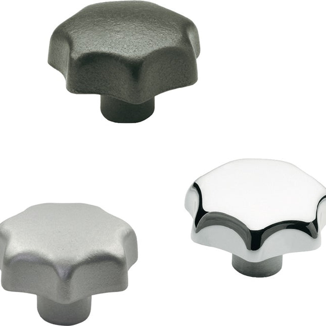 GANTER star knob DIN 6336 with threaded bush ( 4601000856 )