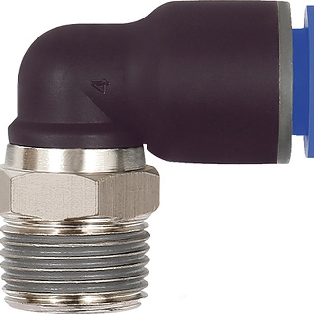 RIEGLER L-Steckverschraubung Blaue Serie Außengewinde R 1/2 ″ SW 21 mm ( 4588881582 )