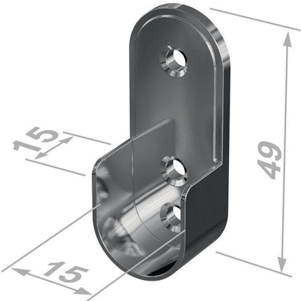 PG Tubular cabinet bearing 11127 Zinc die-cast, chrome-plated ( 3000282765 )