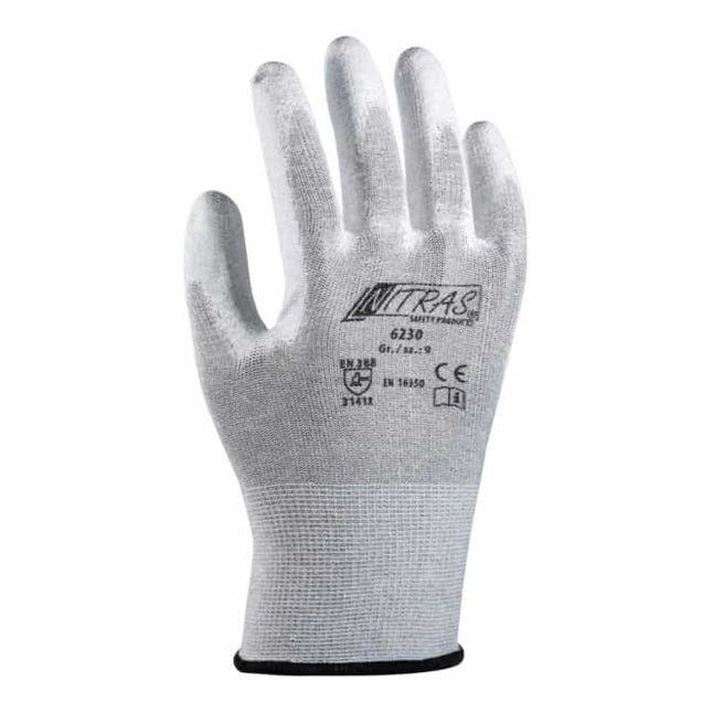 Guanti NITRAS 6230 taglia 9 grigio/bianco ( 8000235164 )