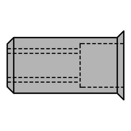Tuerca remachable GESIPA Vástago del remache d x l 9 x 15,5 mm M6 ( 4000813791 )
