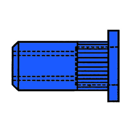 GESIPA Blindnietmutter Nietschaft d x l 7 x 11,5 mm M5 ( 4000813528 )