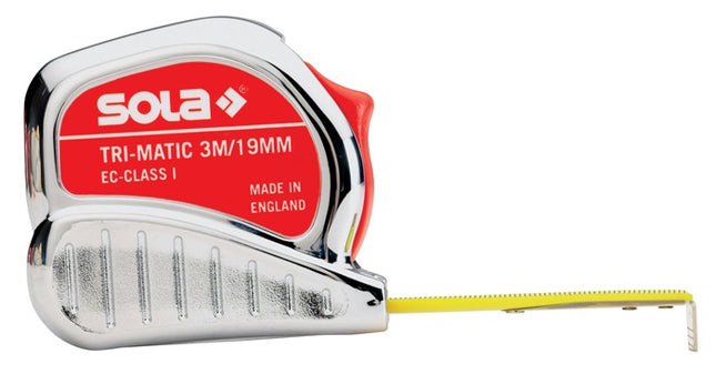 SOLA pocket tape measure TRI-MATIC length 10 m width 25 mm mm/cm ( 4000855093 )