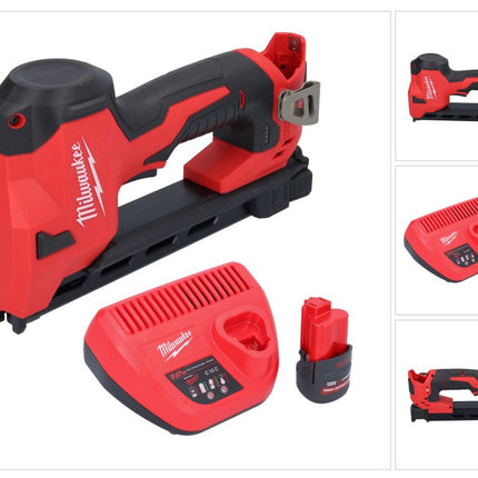 Milwaukee M12 BCST-251 Akku Tacker 12 V 19 x 25,4 mm + 1x Akku 2,5 Ah + Ladegerät