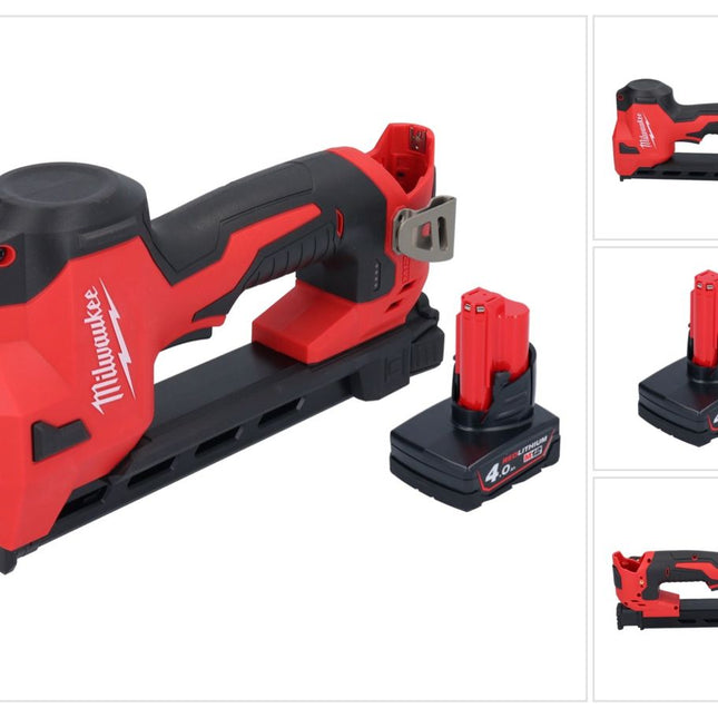 Milwaukee M12 BCST-401 Akku Tacker 12 V 19 x 25,4 mm + 1x Akku 4,0 Ah - ohne Ladegerät