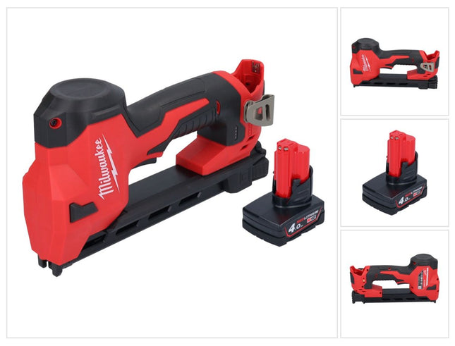 Milwaukee M12 BCST-401 tachuela sin cable 12 V 19 x 25,4 mm + 1x batería recargable 4,0 Ah - sin cargador