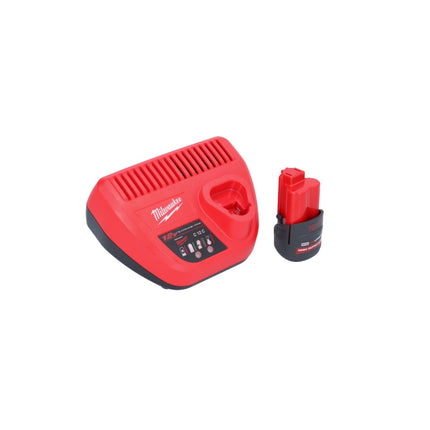 Milwaukee M12 PCG/310-251 Pistola per cartucce a batteria 12 V 310 ml + 1x batteria 2,5 Ah + caricabatteria