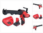 Pressa per cartucce a batteria Milwaukee M12 PCG/310-501 12 V 310 ml + 1x batteria 5,0 Ah + caricabatteria