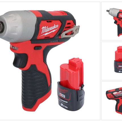 Milwaukee M12 BIW38-201 cordless impact wrench 12 V 135 Nm 3/8" + 1x rechargeable battery 2.0 Ah - without charger