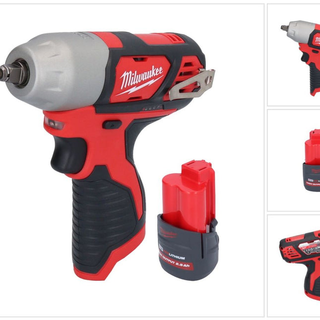 Milwaukee M12 BIW38-251 Clé à choc sans fil 12 V 135 Nm 3/8 + 1x batterie 2,5 Ah - sans chargeur