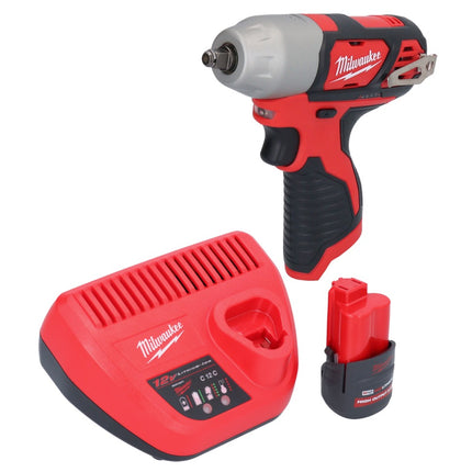 Milwaukee M12 BIW38-251 akumulatorowy klucz udarowy 12 V 135 Nm 3/8" + 1x akumulator 2,5 Ah + ładowarka